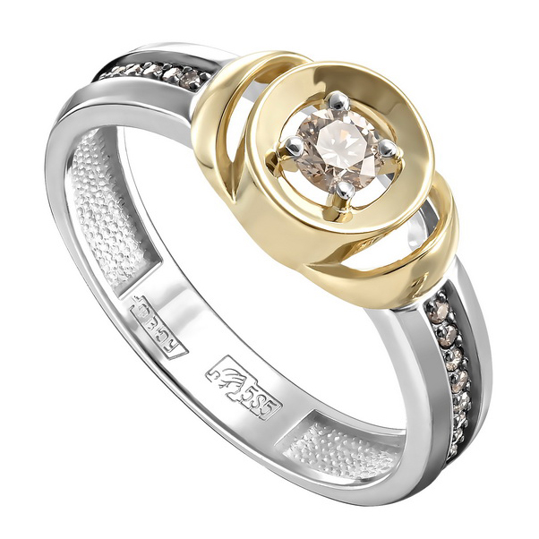 Кольцо, золото, бриллиант, 11-11311-9200